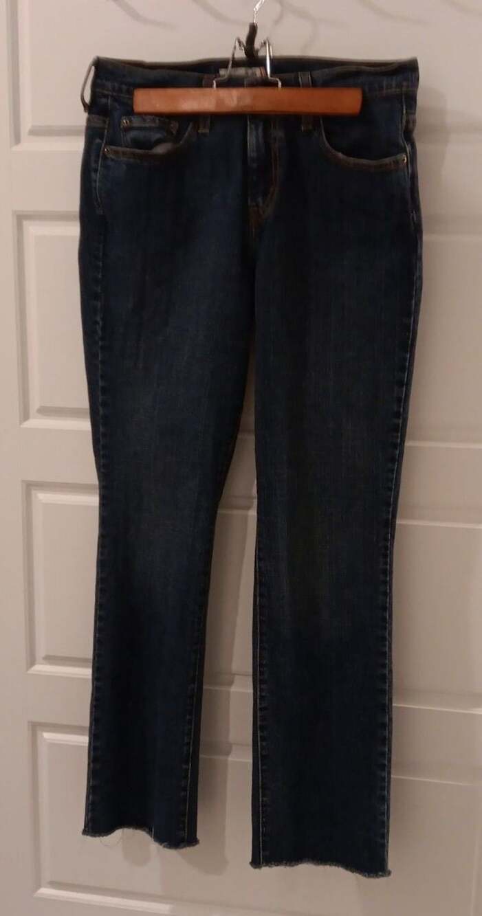 Levi's 505 Straight Leg Jeans Size 14S Blue Denim